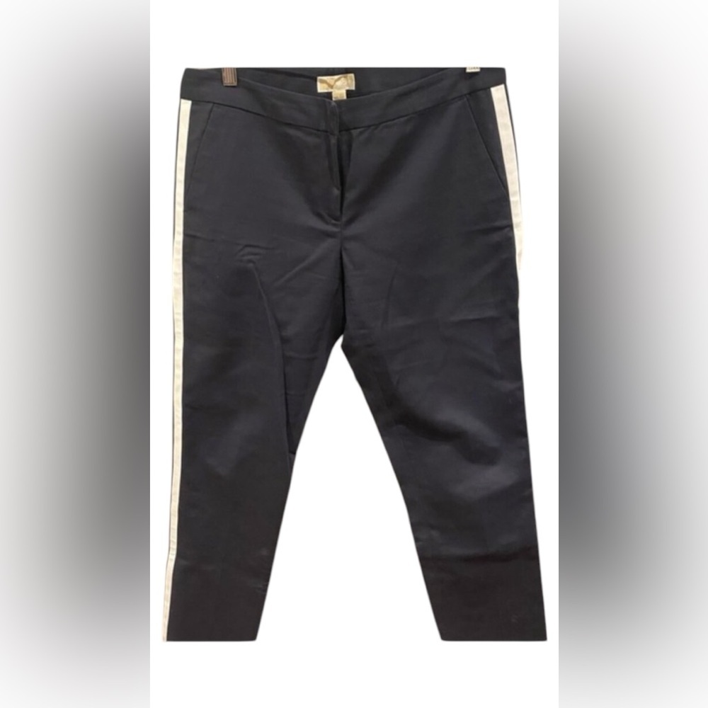Michael Kors navy blue Straight pencil leg pants with side stripe detail size 8​